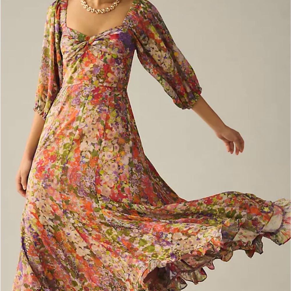 Hutch x Anthropologie Multicolor Dress size 6P